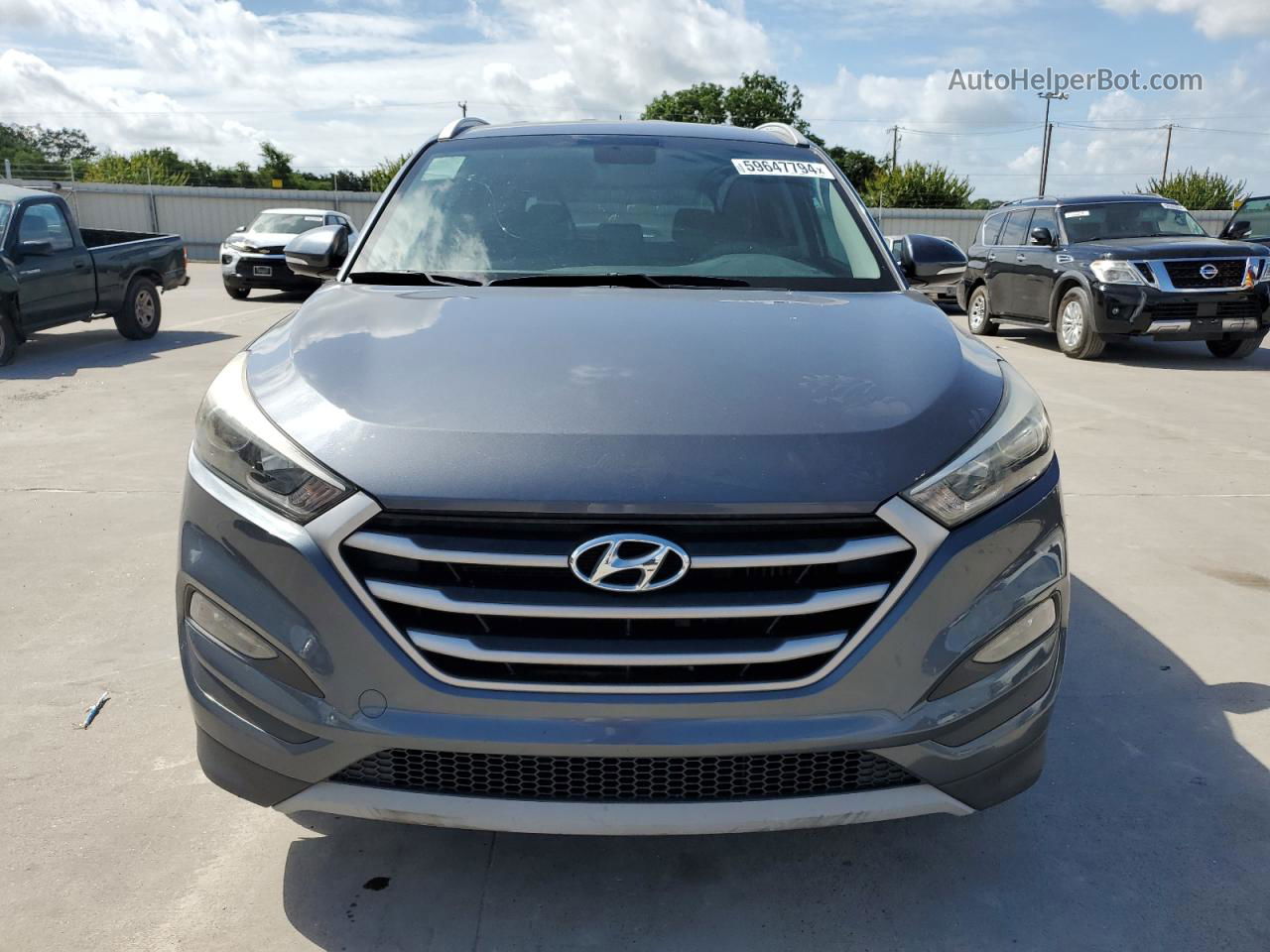 2017 Hyundai Tucson Limited Gray vin: KM8J33A2XHU358980