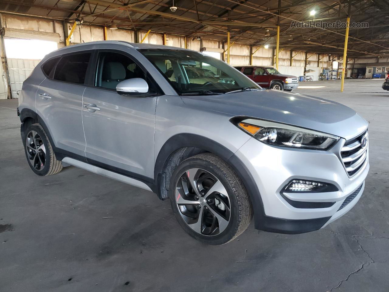 2017 Hyundai Tucson Limited Silver vin: KM8J33A2XHU390473