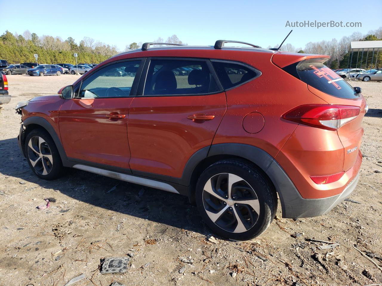 2017 Hyundai Tucson Limited Оранжевый vin: KM8J33A2XHU527282