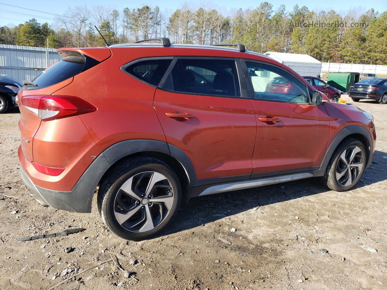 2017 Hyundai Tucson Limited Оранжевый vin: KM8J33A2XHU527282