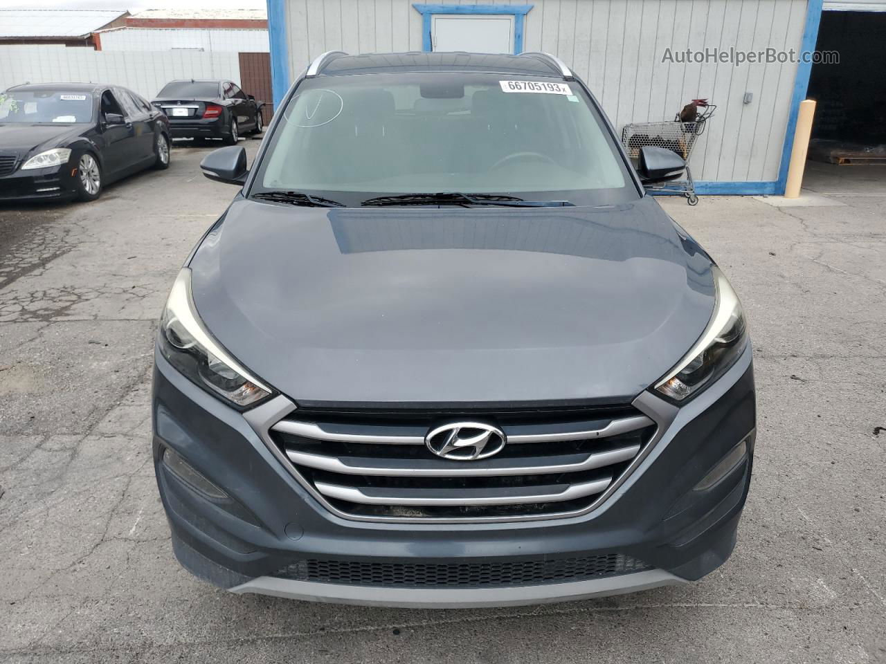 2017 Hyundai Tucson Limited Charcoal vin: KM8J33A2XHU528464