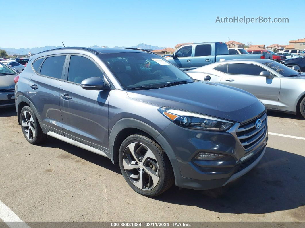 2017 Hyundai Tucson Value Серый vin: KM8J33A2XHU561254