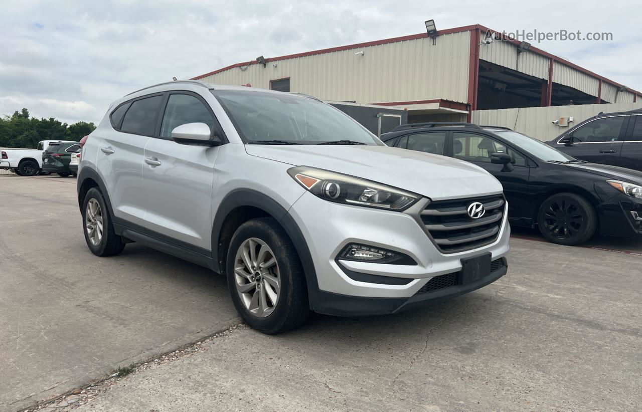 2016 Hyundai Tucson Limited Silver vin: KM8J33A40GU069557