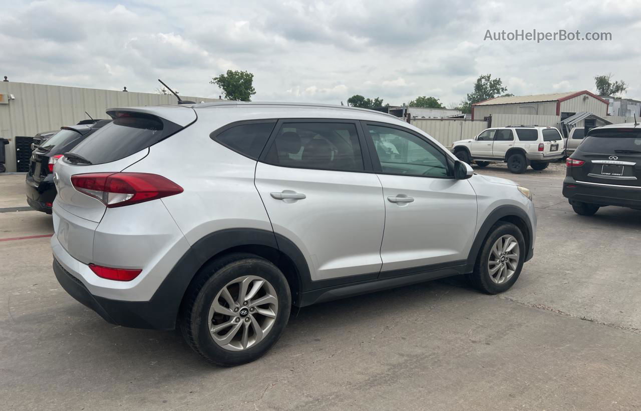 2016 Hyundai Tucson Limited Silver vin: KM8J33A40GU069557