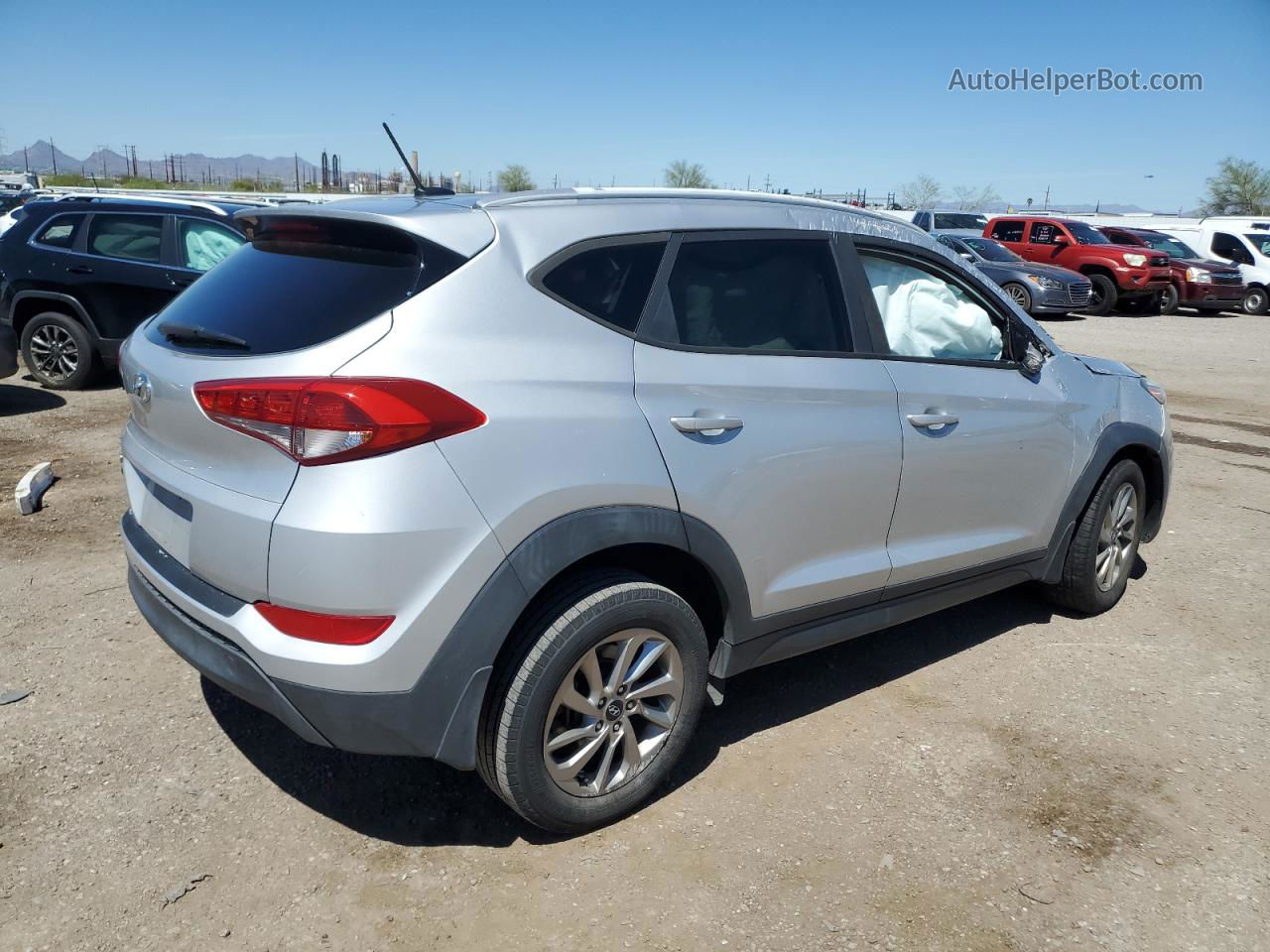 2016 Hyundai Tucson Limited Silver vin: KM8J33A40GU177211