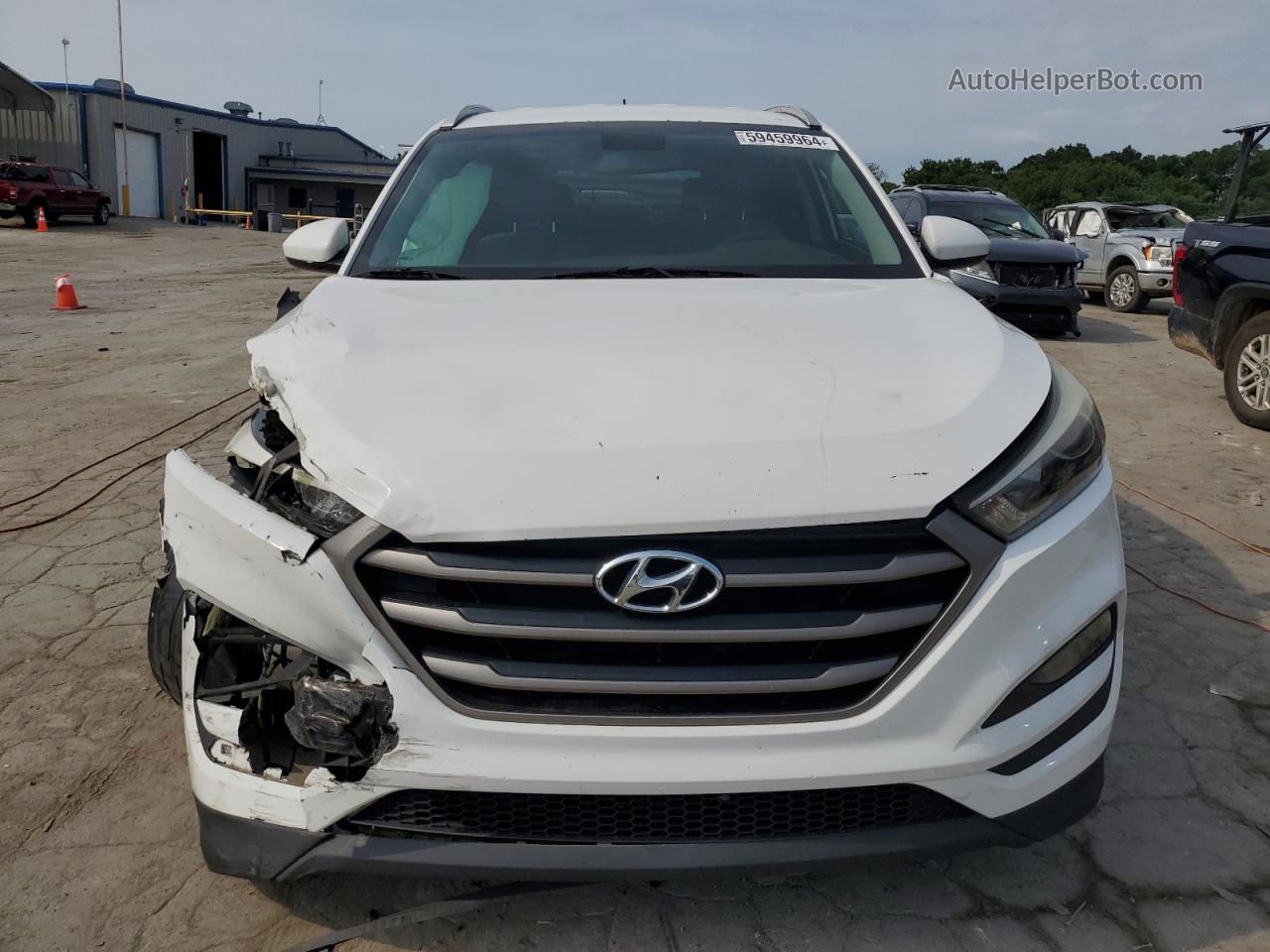 2016 Hyundai Tucson Limited White vin: KM8J33A40GU211308