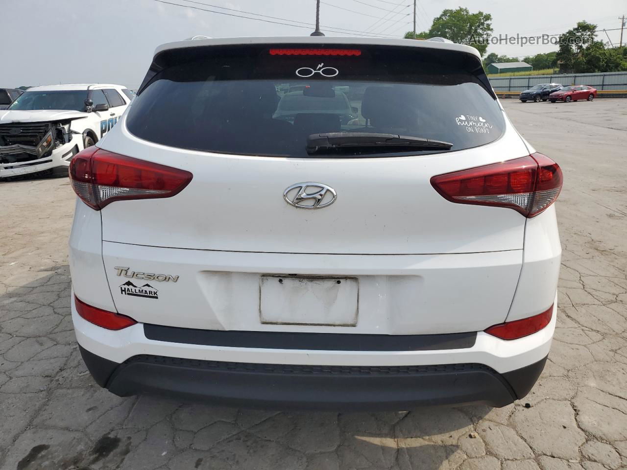 2016 Hyundai Tucson Limited White vin: KM8J33A40GU211308