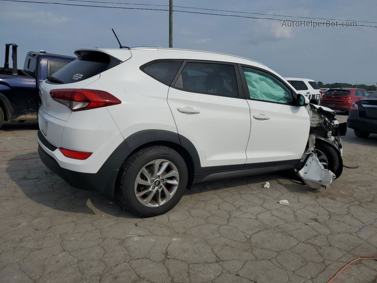 2016 Hyundai Tucson Limited White vin: KM8J33A40GU211308