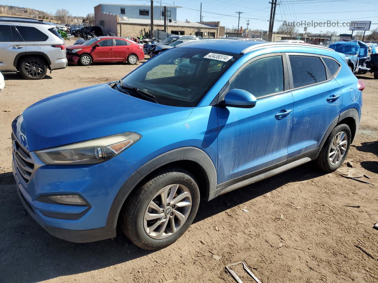 2017 Hyundai Tucson Limited Blue vin: KM8J33A40HU259294