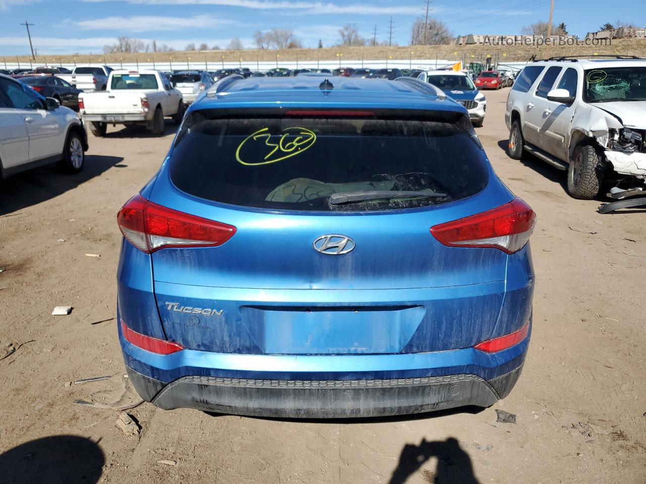 2017 Hyundai Tucson Limited Blue vin: KM8J33A40HU259294