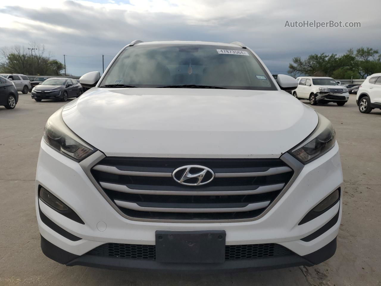 2017 Hyundai Tucson Limited White vin: KM8J33A40HU263376