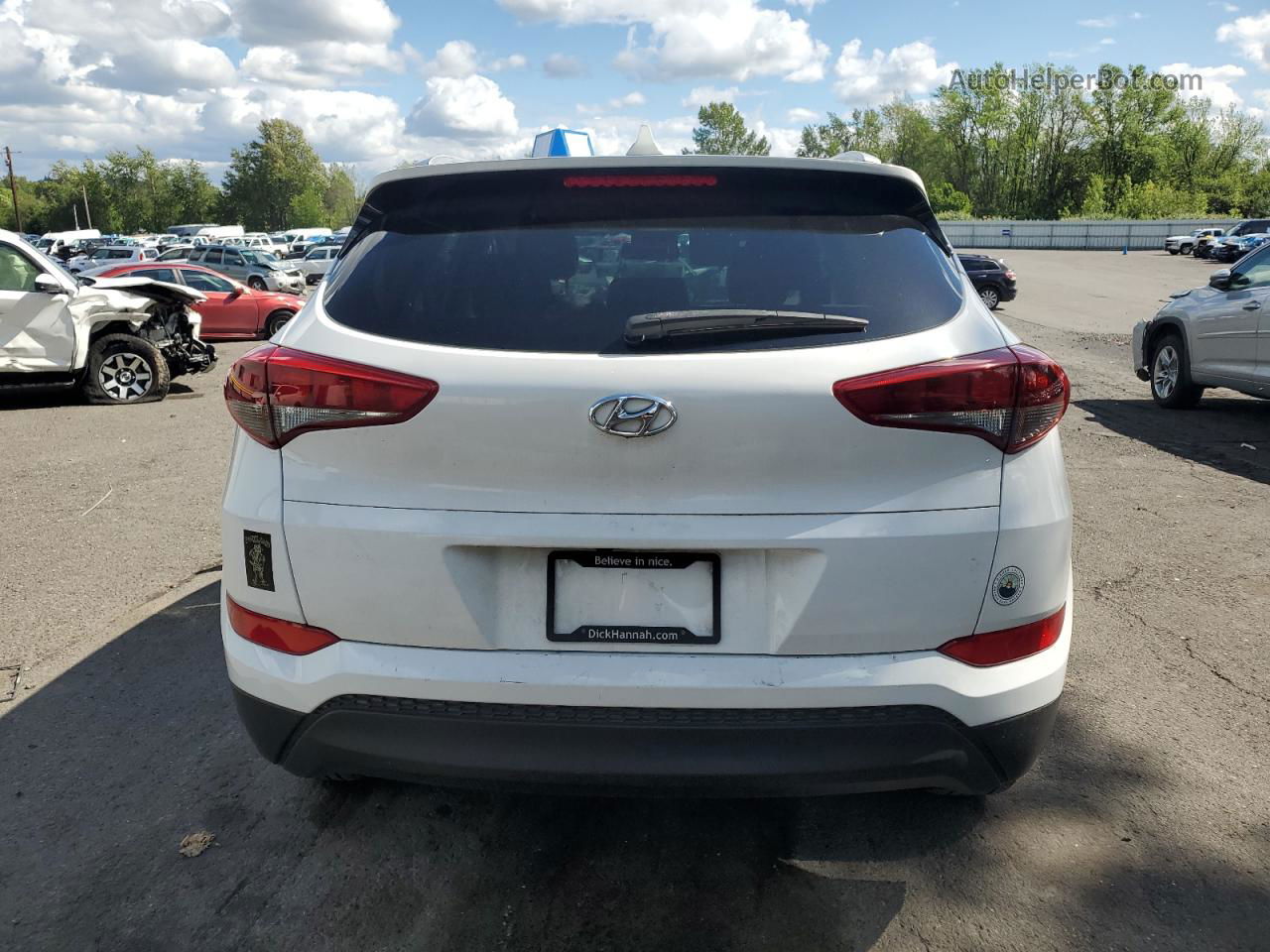 2018 Hyundai Tucson Sel Белый vin: KM8J33A40JU613093