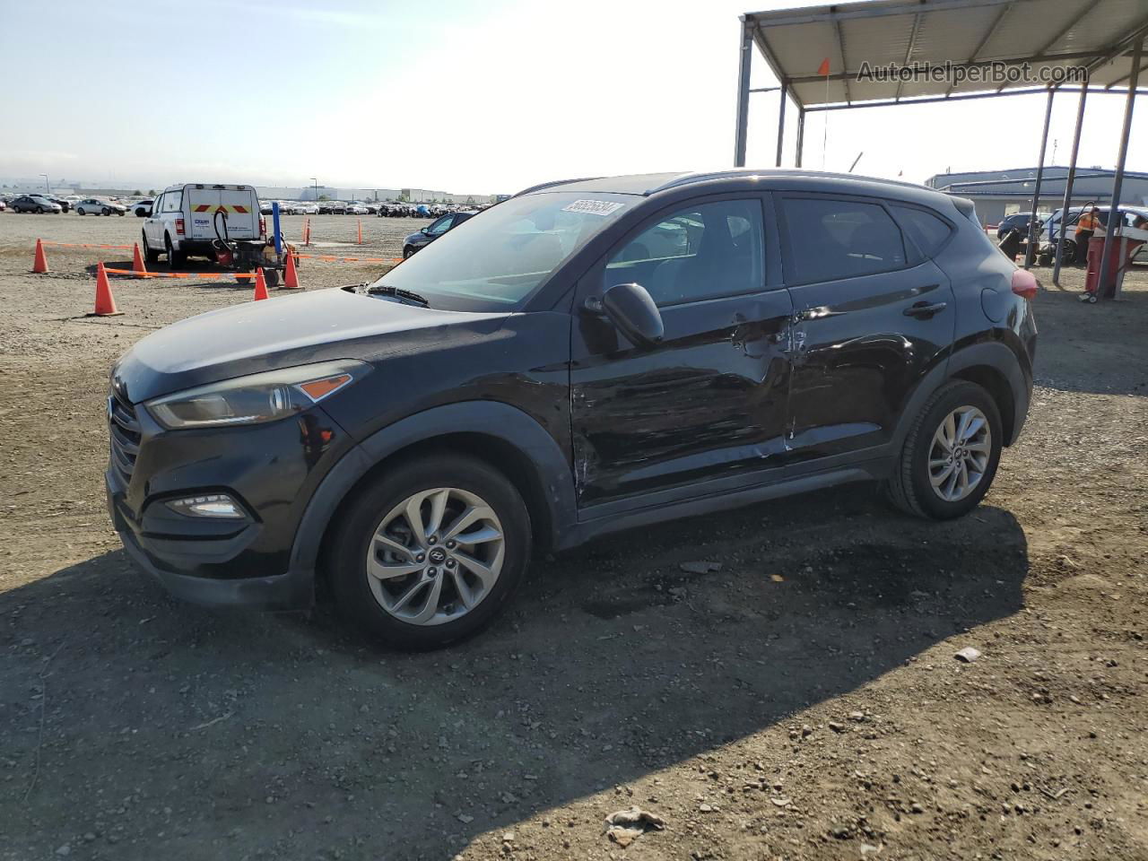 2016 Hyundai Tucson Limited Black vin: KM8J33A41GU091762