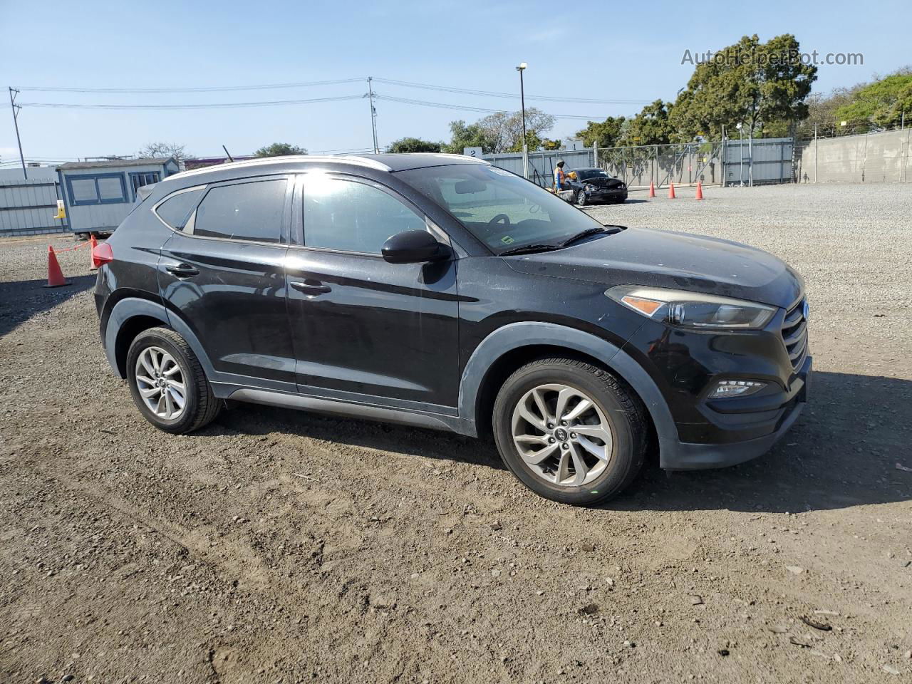 2016 Hyundai Tucson Limited Черный vin: KM8J33A41GU091762