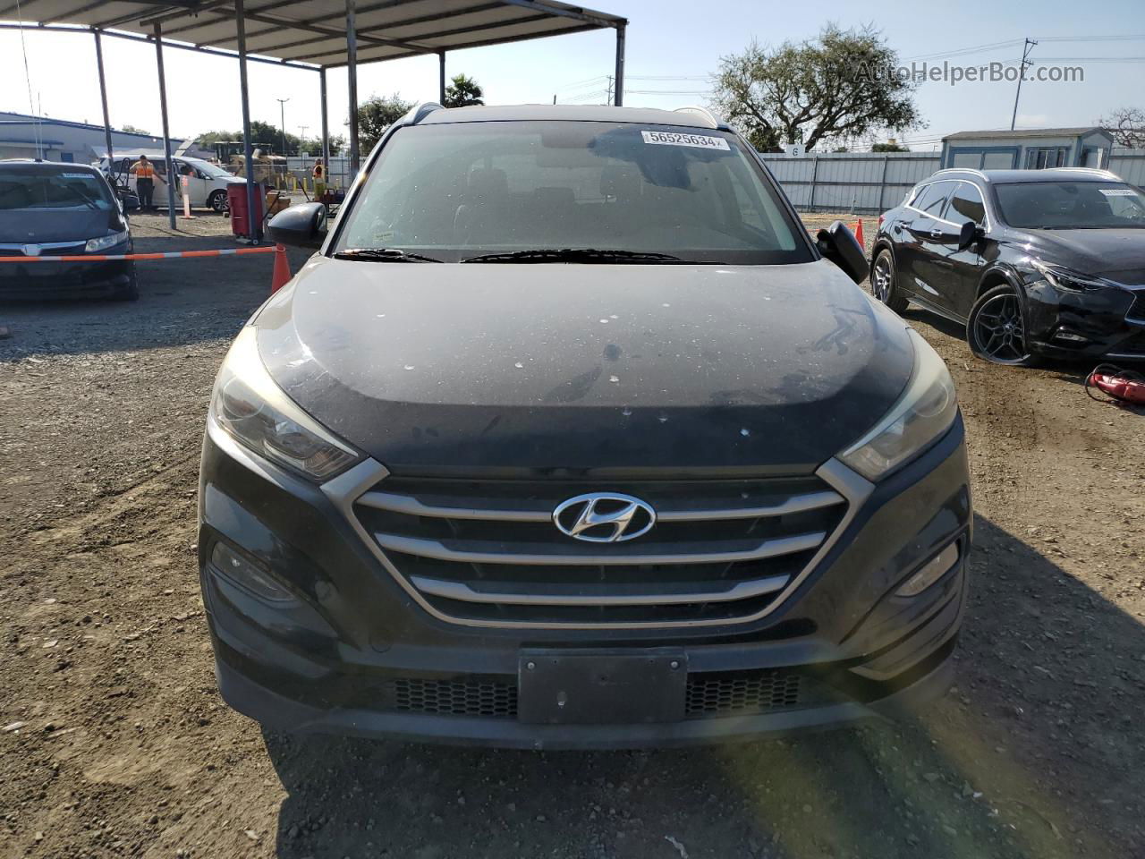 2016 Hyundai Tucson Limited Черный vin: KM8J33A41GU091762