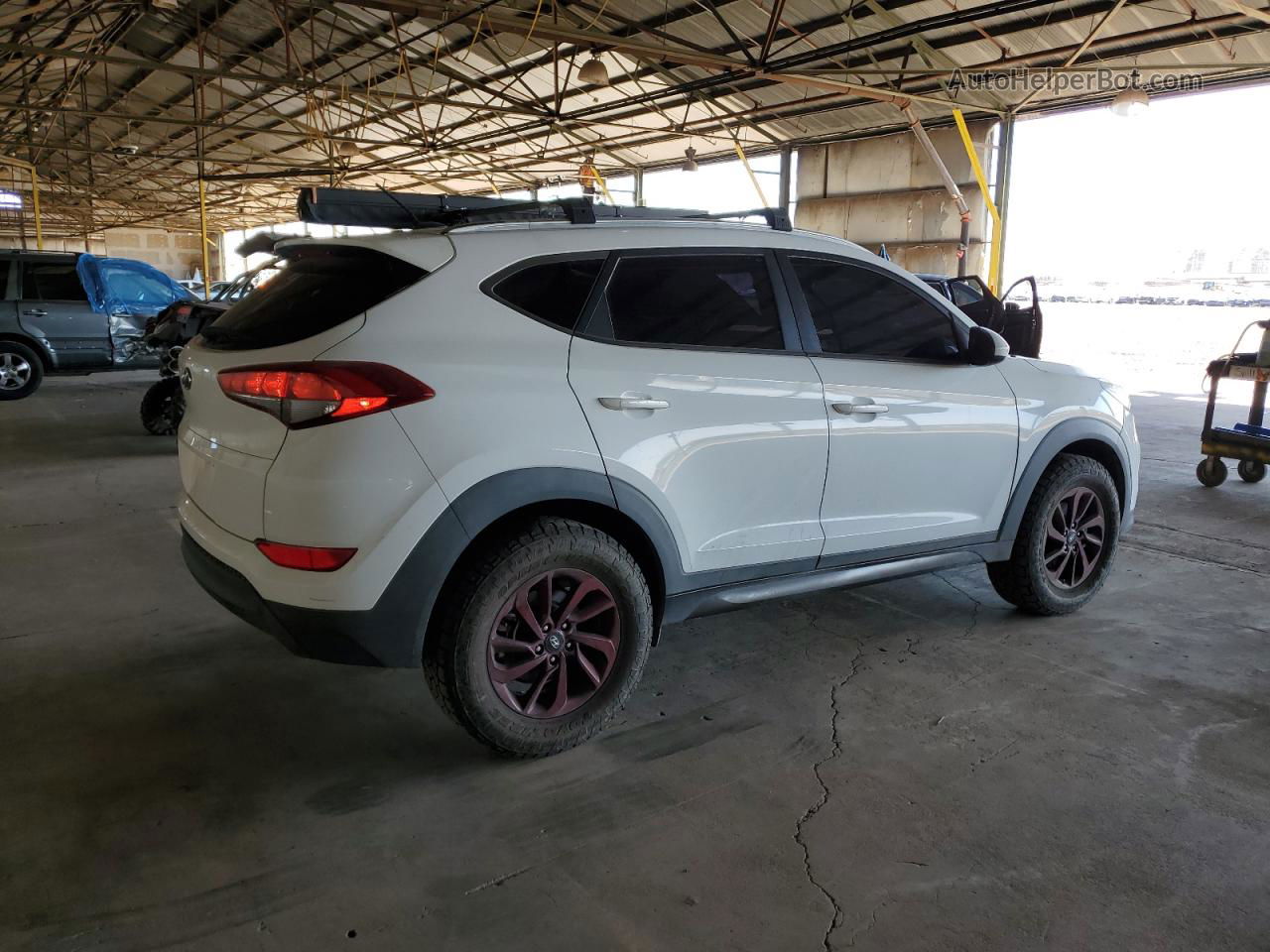 2016 Hyundai Tucson Limited White vin: KM8J33A41GU094225