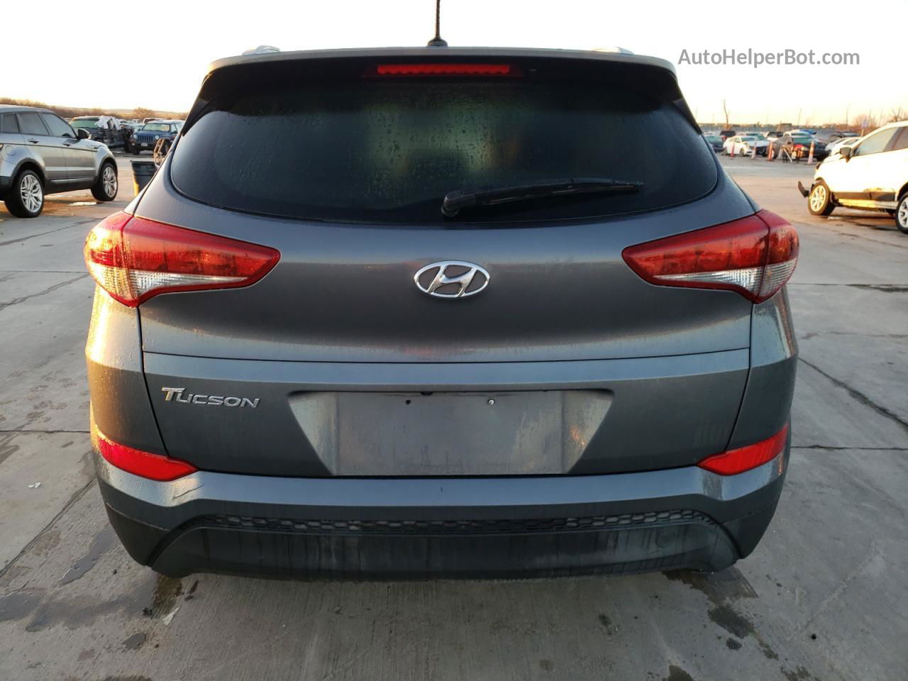 2016 Hyundai Tucson Limited Gray vin: KM8J33A41GU117633