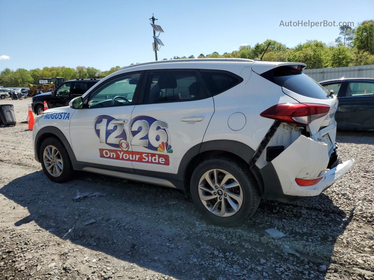 2017 Hyundai Tucson Limited White vin: KM8J33A41HU267694