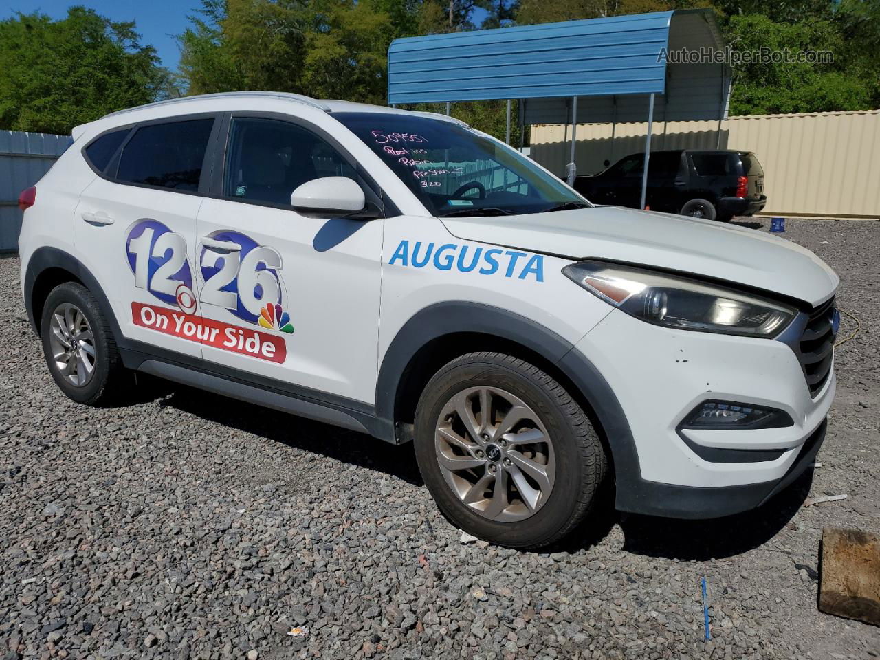 2017 Hyundai Tucson Limited White vin: KM8J33A41HU267694