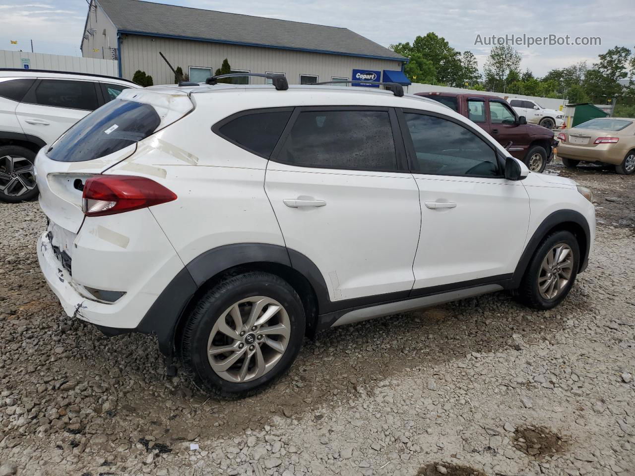 2017 Hyundai Tucson Limited White vin: KM8J33A41HU273026