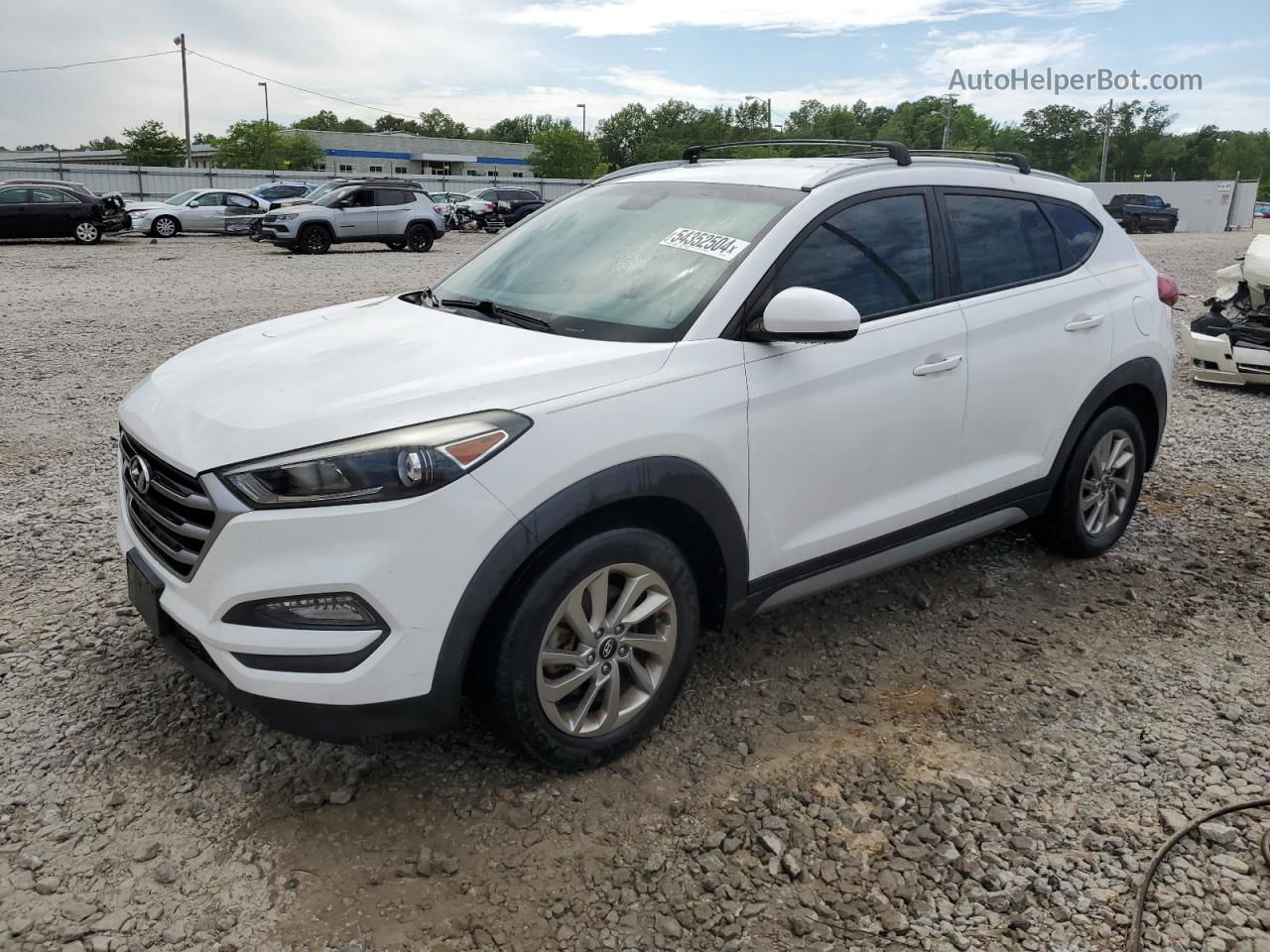 2017 Hyundai Tucson Limited White vin: KM8J33A41HU273026