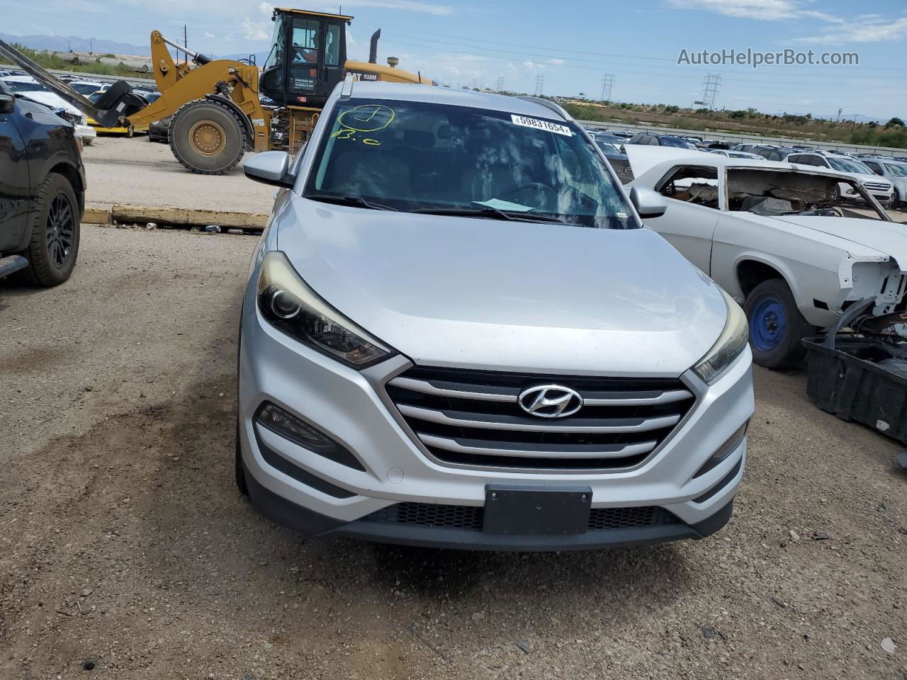 2017 Hyundai Tucson Limited Серебряный vin: KM8J33A41HU274273