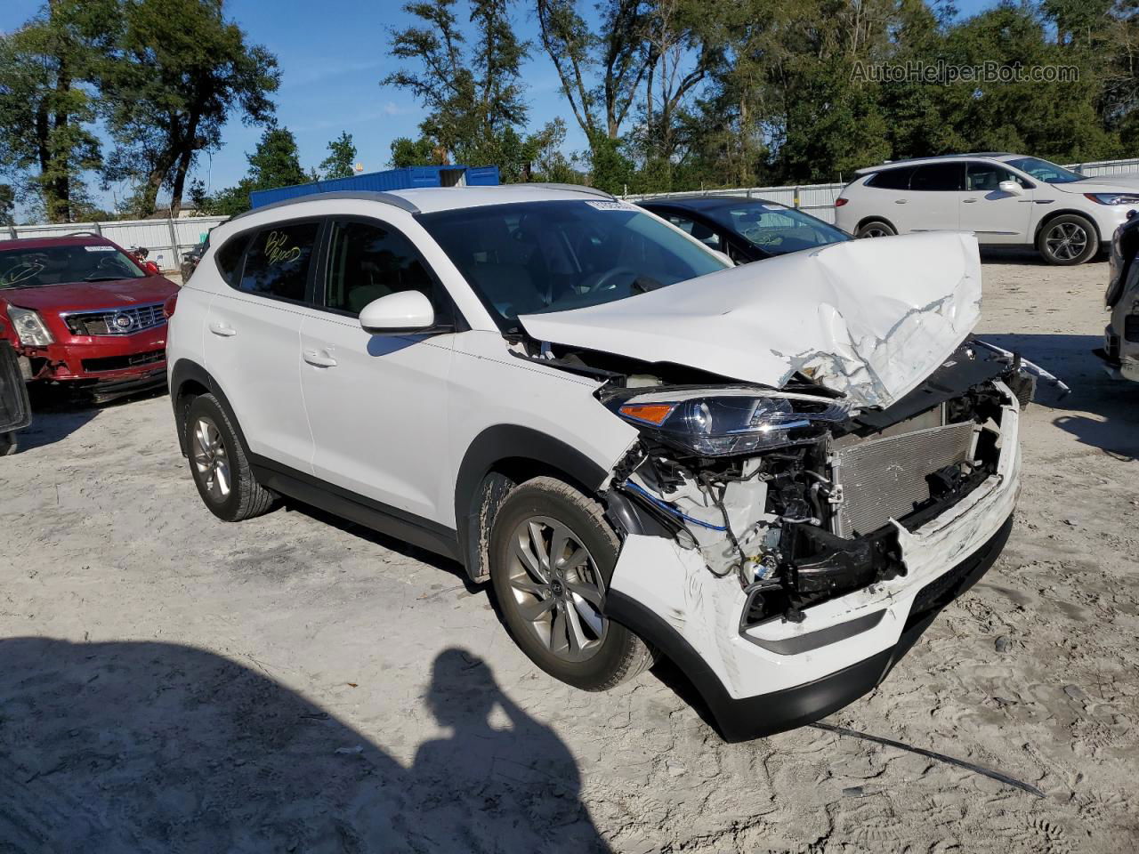 2017 Hyundai Tucson Limited White vin: KM8J33A41HU278095