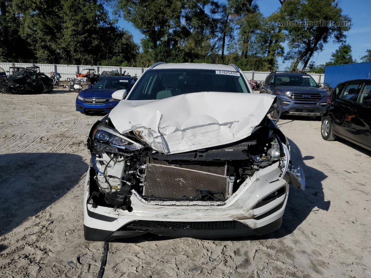 2017 Hyundai Tucson Limited White vin: KM8J33A41HU278095