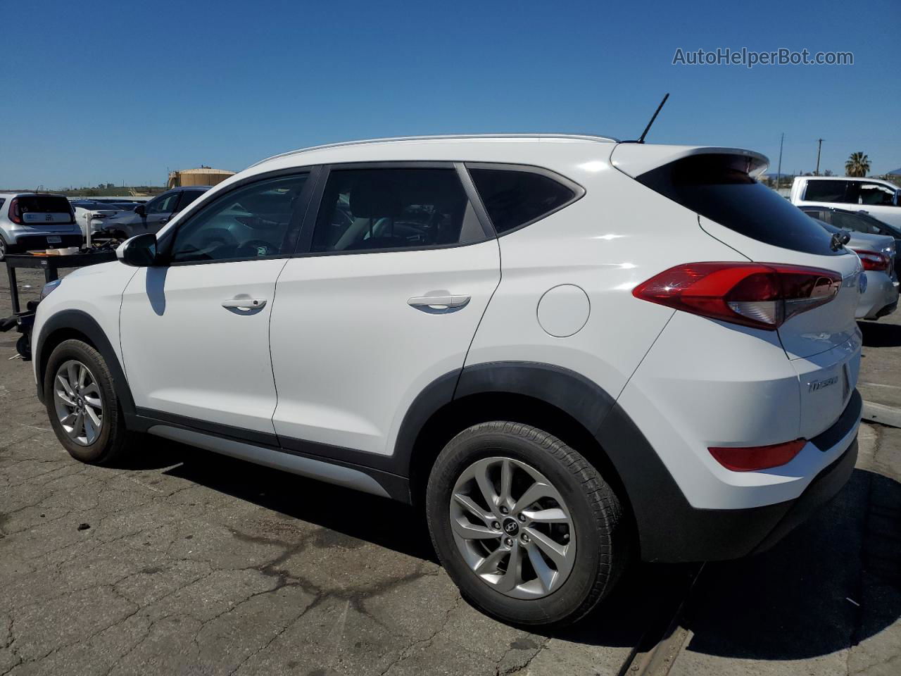 2017 Hyundai Tucson Limited White vin: KM8J33A41HU282857