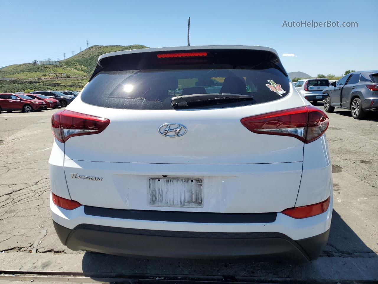 2017 Hyundai Tucson Limited White vin: KM8J33A41HU282857