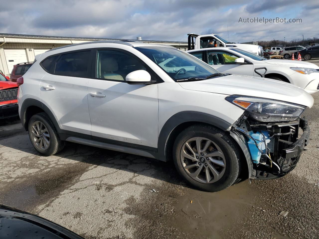 2017 Hyundai Tucson Limited White vin: KM8J33A41HU567798