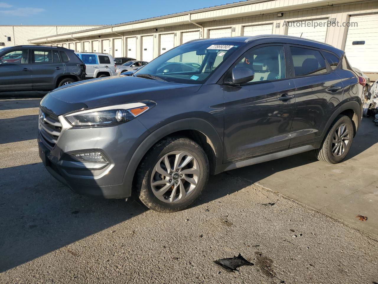 2017 Hyundai Tucson Limited Gray vin: KM8J33A41HU593804