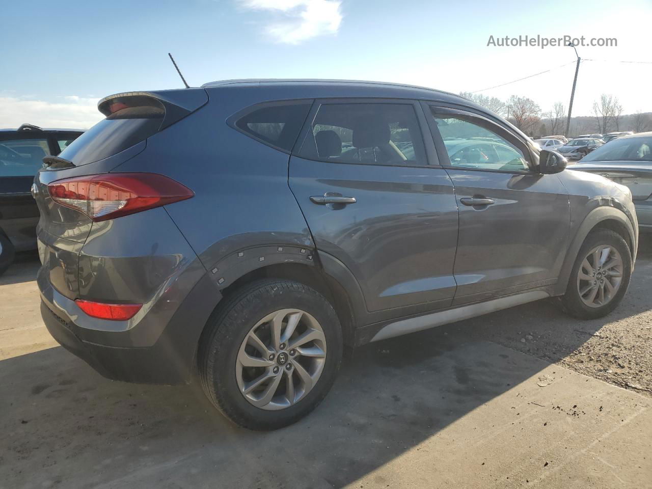 2017 Hyundai Tucson Limited Gray vin: KM8J33A41HU593804