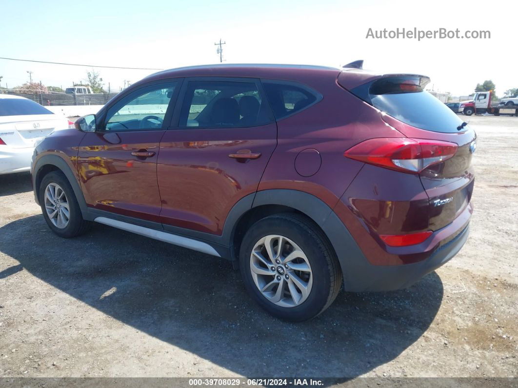 2018 Hyundai Tucson Sel Бордовый vin: KM8J33A41JU624099