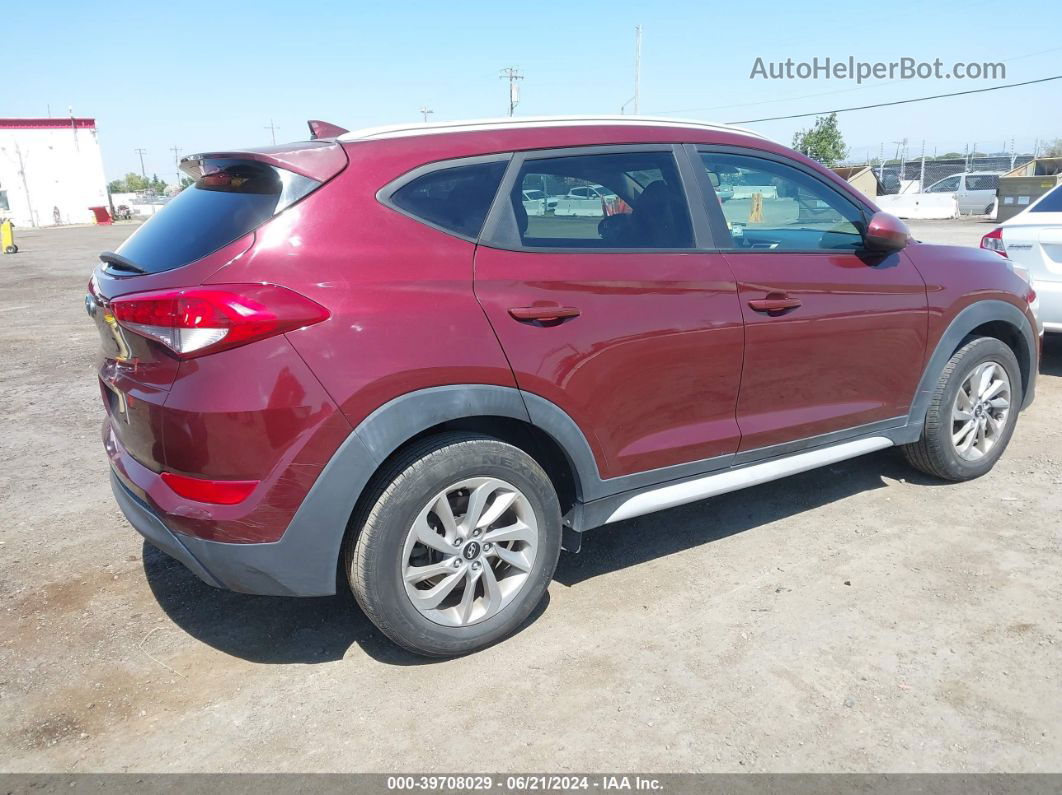 2018 Hyundai Tucson Sel Бордовый vin: KM8J33A41JU624099