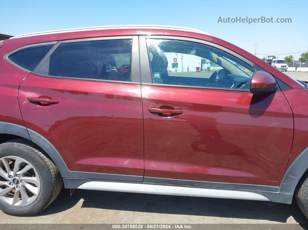 2018 Hyundai Tucson Sel Бордовый vin: KM8J33A41JU624099