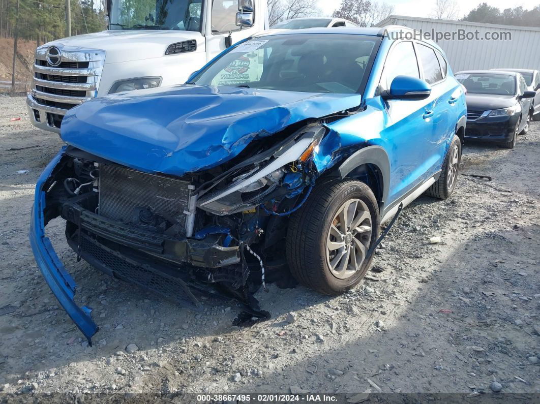 2018 Hyundai Tucson Sel Plus Синий vin: KM8J33A41JU715616