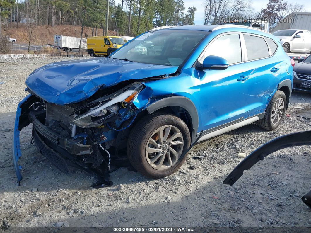 2018 Hyundai Tucson Sel Plus Синий vin: KM8J33A41JU715616