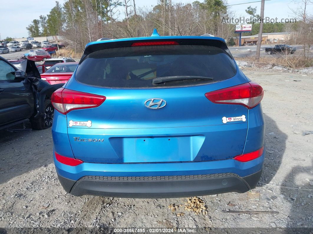 2018 Hyundai Tucson Sel Plus Синий vin: KM8J33A41JU715616