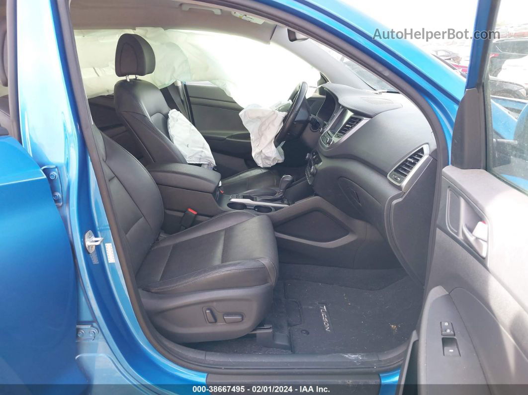 2018 Hyundai Tucson Sel Plus Синий vin: KM8J33A41JU715616