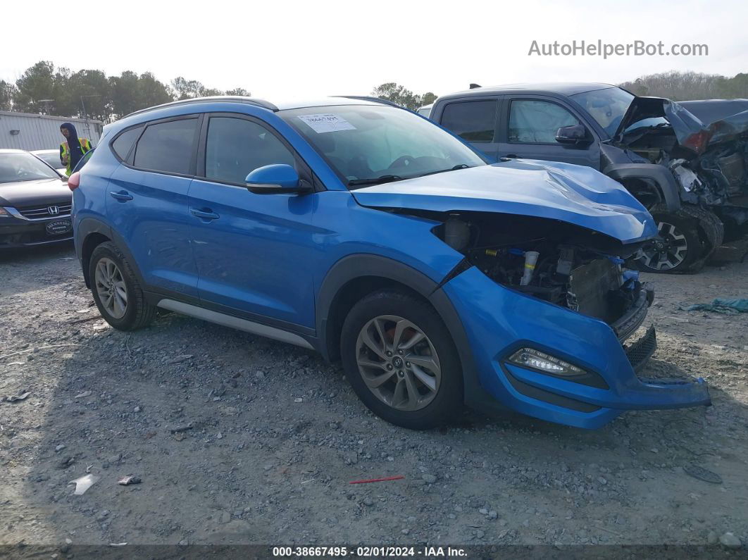 2018 Hyundai Tucson Sel Plus Blue vin: KM8J33A41JU715616