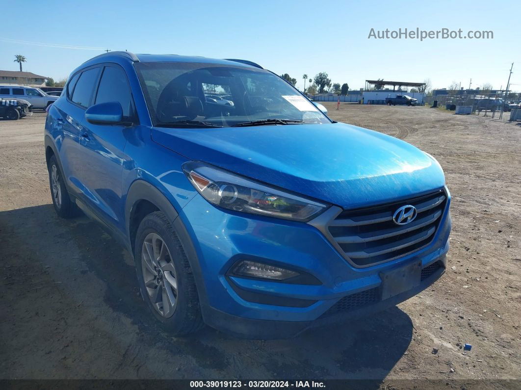 2016 Hyundai Tucson Se Blue vin: KM8J33A42GU105135