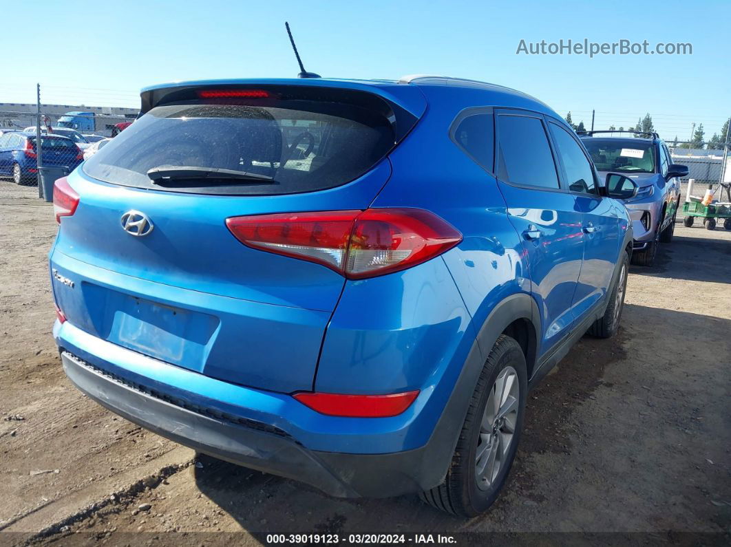 2016 Hyundai Tucson Se Blue vin: KM8J33A42GU105135