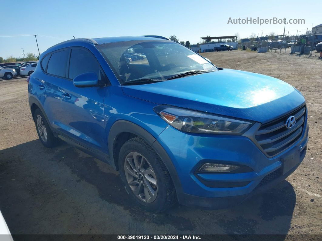 2016 Hyundai Tucson Se Blue vin: KM8J33A42GU105135