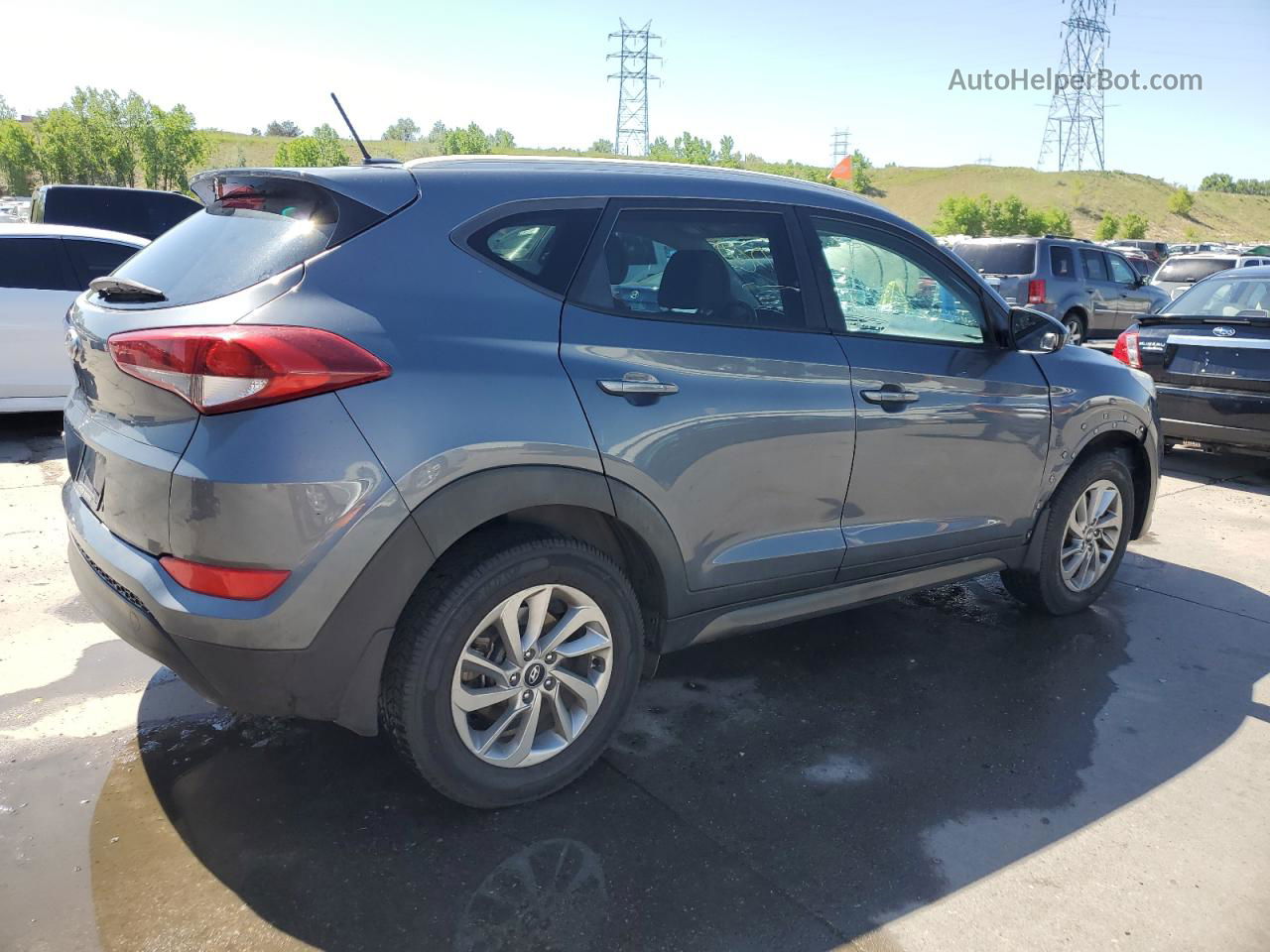 2016 Hyundai Tucson Limited Blue vin: KM8J33A42GU109959