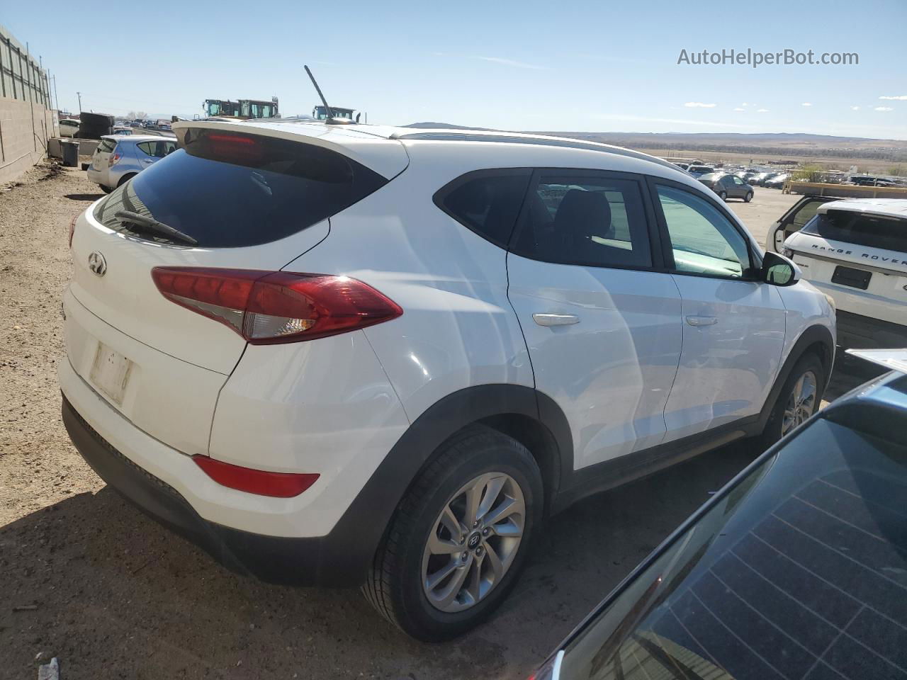 2016 Hyundai Tucson Limited White vin: KM8J33A42GU148695