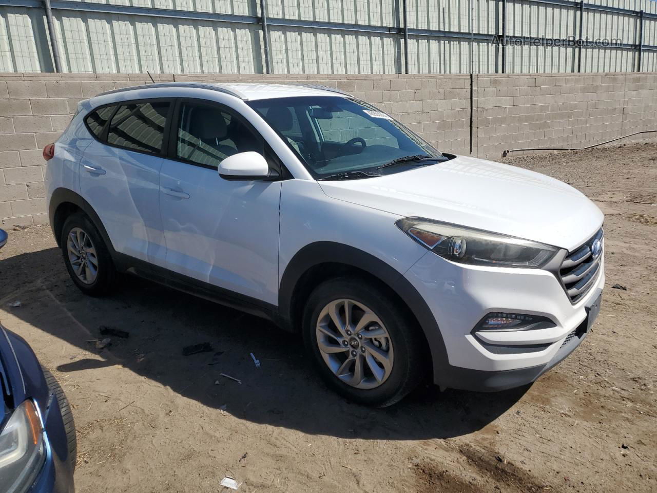 2016 Hyundai Tucson Limited White vin: KM8J33A42GU148695