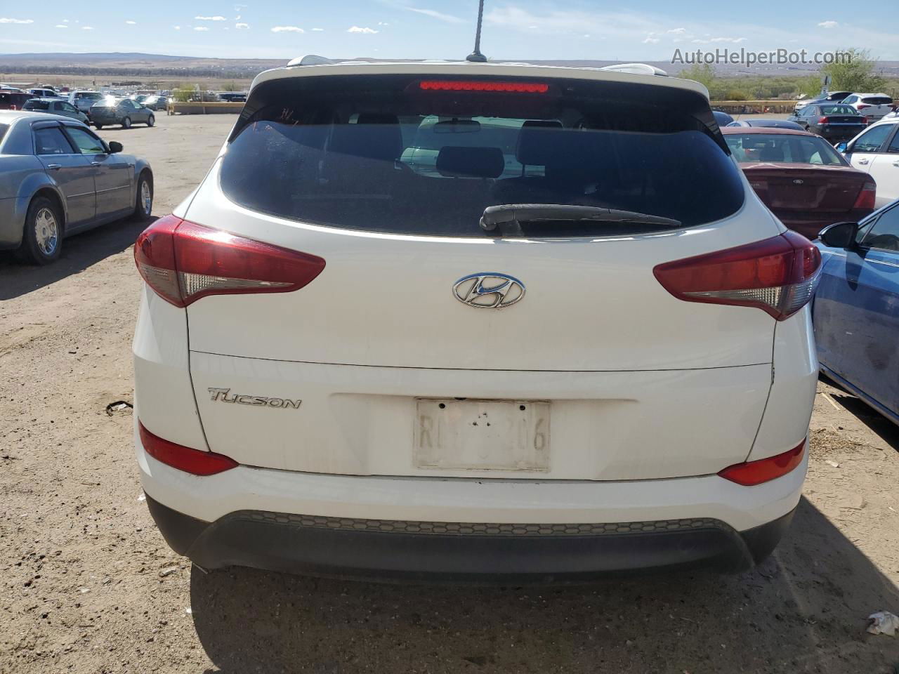 2016 Hyundai Tucson Limited White vin: KM8J33A42GU148695