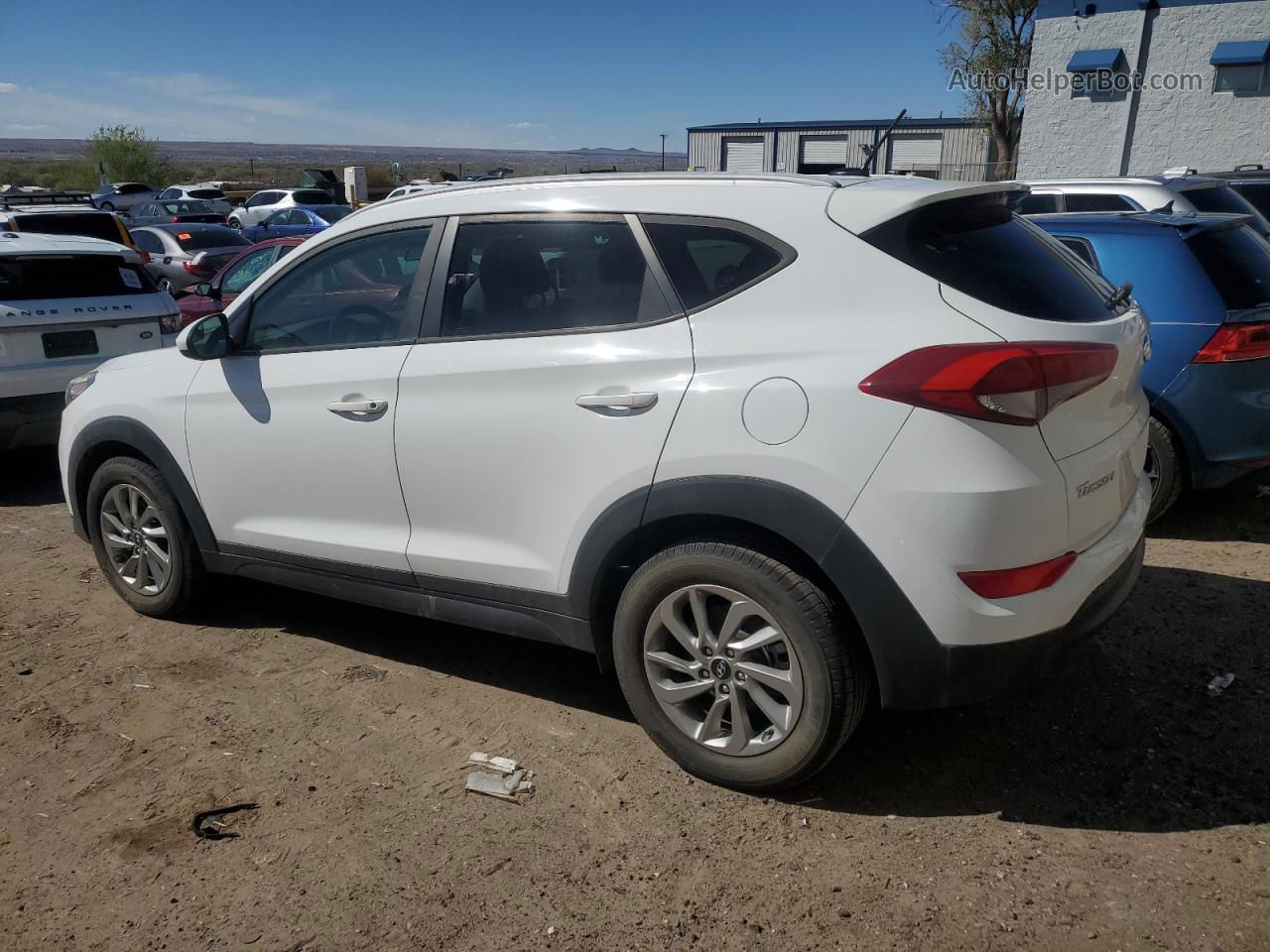 2016 Hyundai Tucson Limited White vin: KM8J33A42GU148695