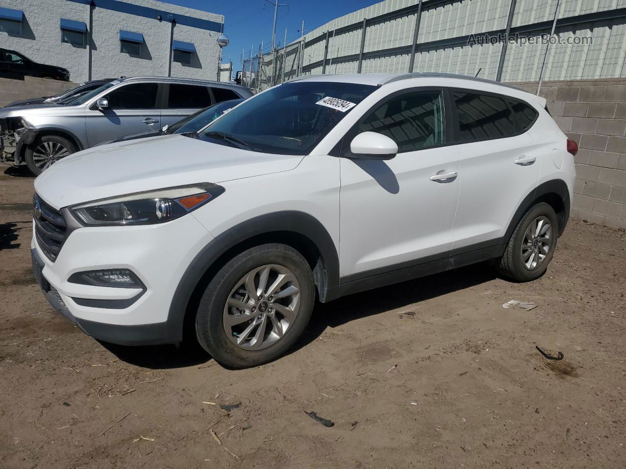 2016 Hyundai Tucson Limited Белый vin: KM8J33A42GU148695